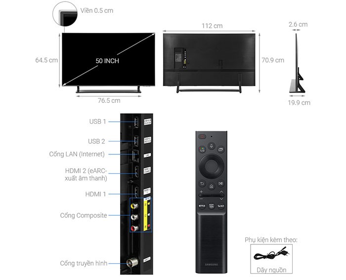 Image Tivi QLED 4K 50 inch Samsung QA50Q65A 1