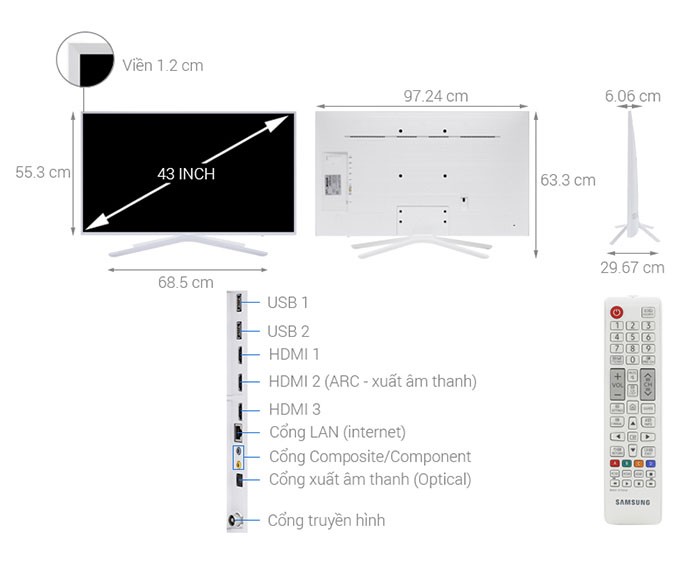 Image Smart Tivi Samsung 43 inch UA43N5510 3