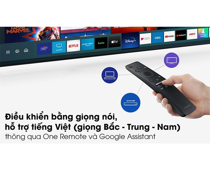 Image Smart Tivi Samsung 4K 75 inch UA75AU7700 4