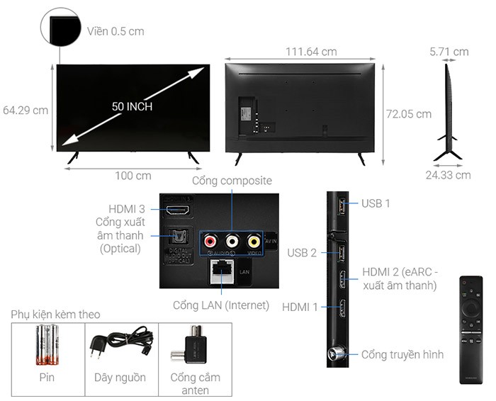 Image Smart Tivi QLED Samsung 4K 50 inch QA50Q60T 2