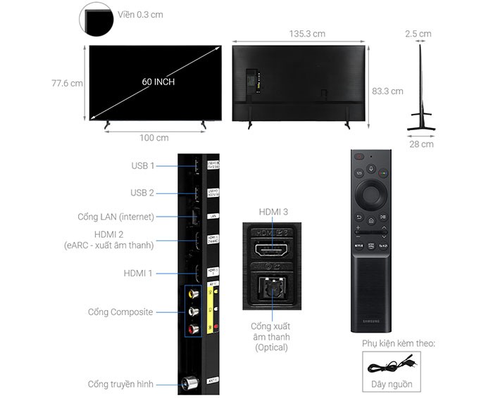 Image Samsung Smart Tivi 4k UA60AU8100 3