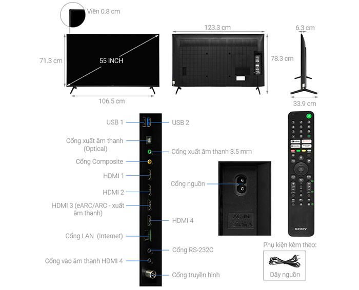 Image Google Tivi Sony 4K 55 inch KD-55X80K 3
