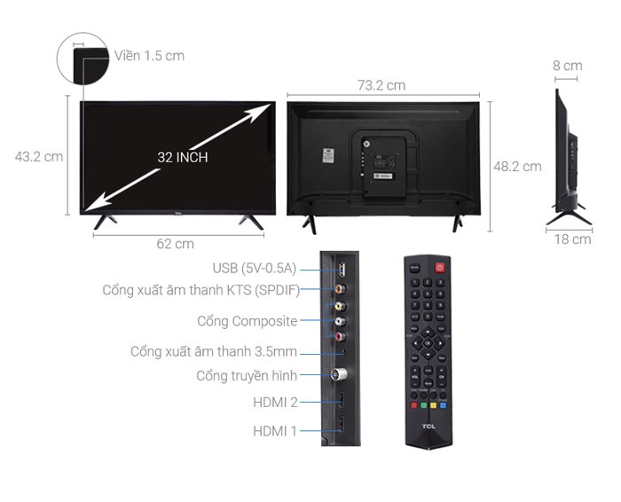 Image Tivi TCL 32 inch L32D3000 1