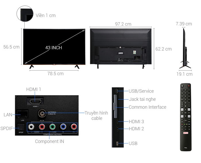 Image Smart Tivi TCL 43 inch L43S62T 2