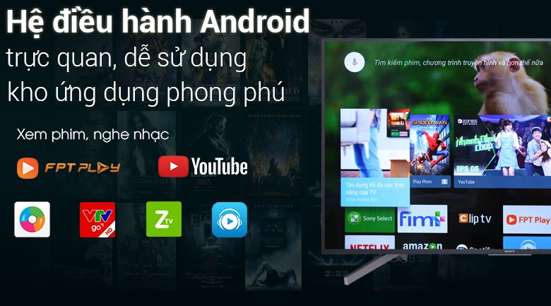 Image Android Tivi Sony 4K 55 inch KD-55X7500F 4