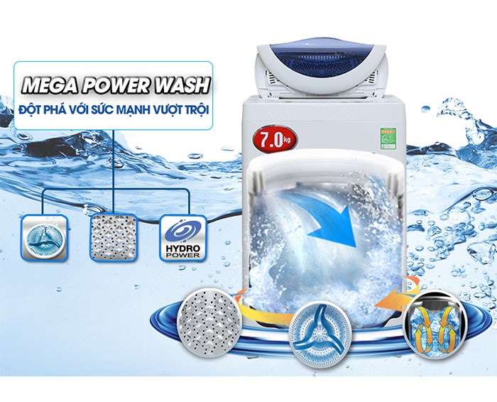Image Máy giặt Toshiba 7 kg AW-A800SV 3