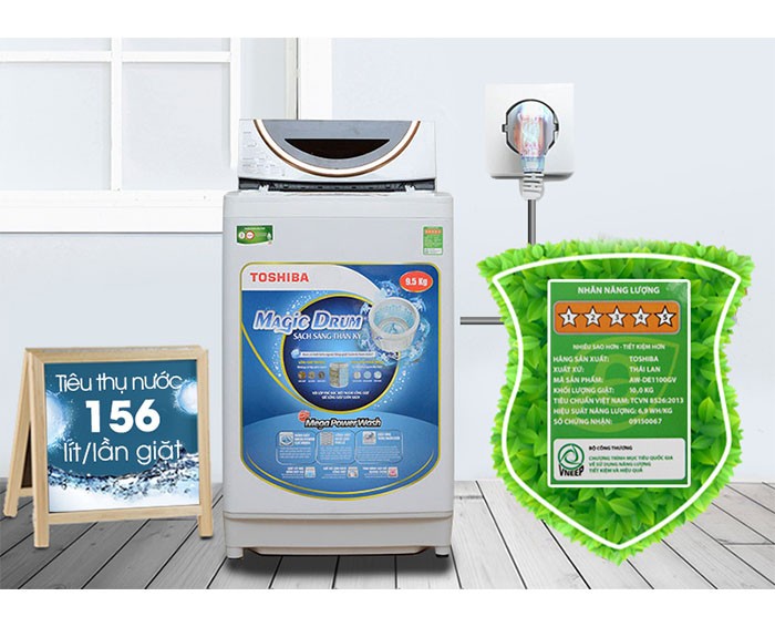 Image Máy giặt Toshiba 9.5 kg ME1050GV (WD) 2