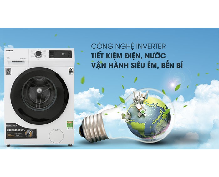 Image Máy giặt Toshiba Inverter 7.5 Kg TW-BH85S2V WK 3