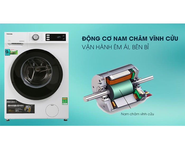 Image Máy giặt Toshiba Inverter 9.5 Kg TW-BK105S2V(WS) 2