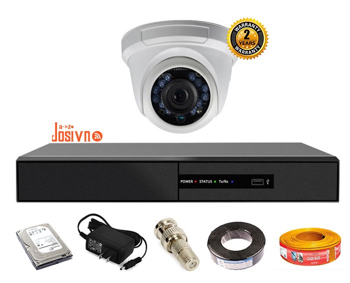 Bộ 1 camera KAWAVISION dome hồng ngoại 1.3 MP