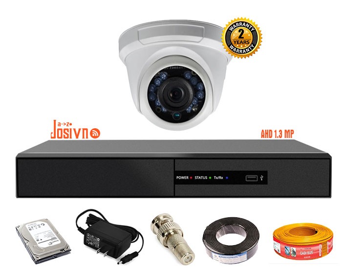 Bộ 1 camera KAWAVISION dome hồng ngoại 1.3 MP