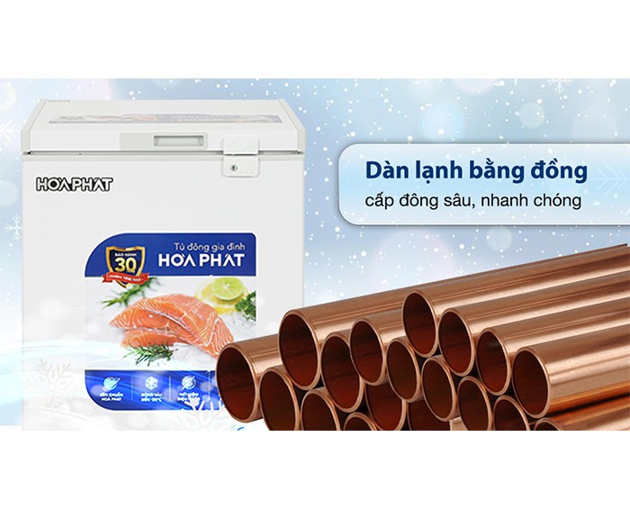 Image Tủ đông Hòa Phát 107 Lít HPF AD6107 2