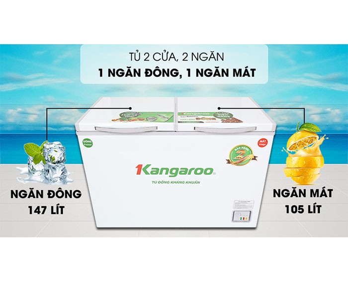 Image Tủ đông Kangaroo 252 lít KG 400NC2 1