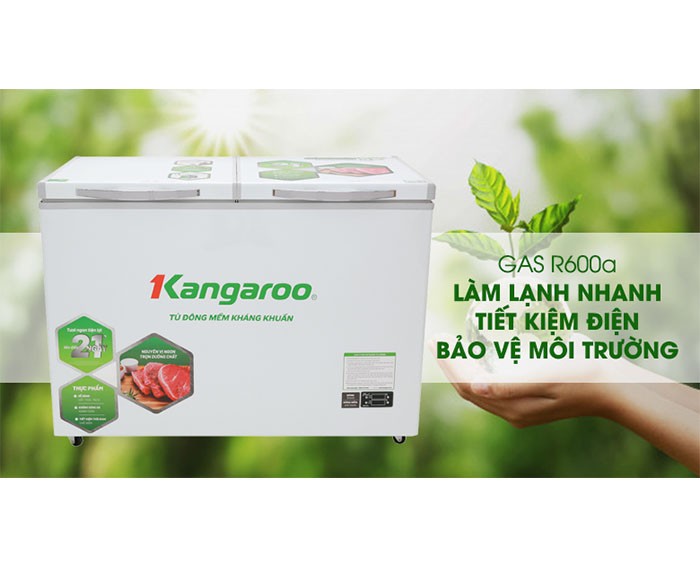 Image Tủ đông mềm Kangaroo 252 lít KG 408S2 2