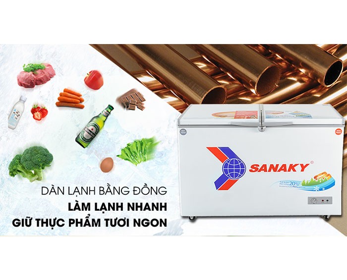 Image Tủ đông Sanaky 260 lít VH-3699W1 2