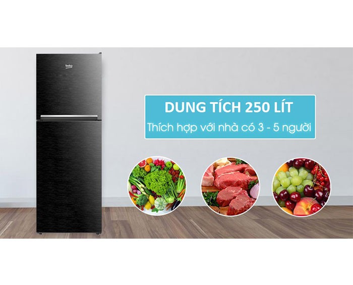 Image Tủ lạnh Beko Inverter 250 lít RDNT250I50VWB 4
