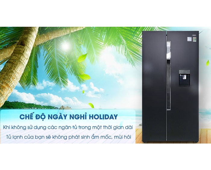 Image Tủ lạnh Aqua Inverter 557 lít AQR-I565AS BS 2