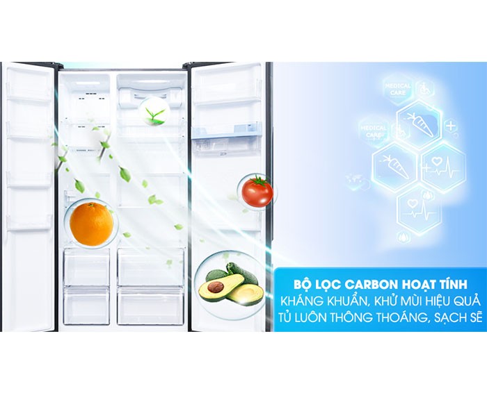 Image Tủ lạnh Aqua Inverter 557 lít AQR-I565AS BS 3
