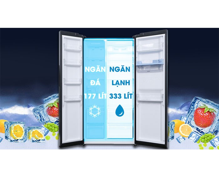 Image Tủ lạnh Aqua Inverter 557 lít AQR-I565AS BS 5