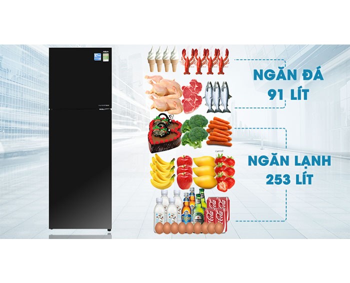 Image Tủ lạnh Aqua Inverter 373 lít AQR-IG386DN GBN 3