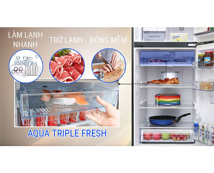 Image Tủ lạnh Aqua Inverter 373 lít AQR-IG386DN GBN 6