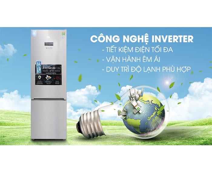 Image Tủ lạnh Beko Inverter 375 lít RCNT375E50VZX 2