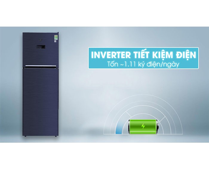 Image Tủ lạnh Beko Inverter 360 lít RDNT360E50VZWB 3