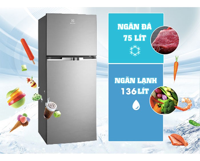Image Tủ lạnh Electrolux Inverter 211 lít ETB2100MG 3