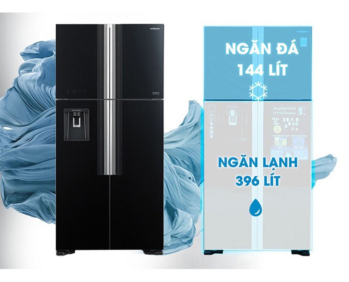 Image Tủ lạnh Hitachi Inverter 540 lít R-FW690PGV7 GBK 2