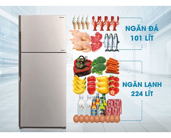 Image Tủ lạnh Hitachi Inverter 335 lít R-V400PGV3 SLS 2