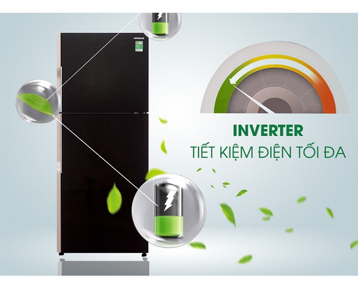 Image Tủ lạnh Hitachi Inverter 365 lít R-VG440PGV3 1