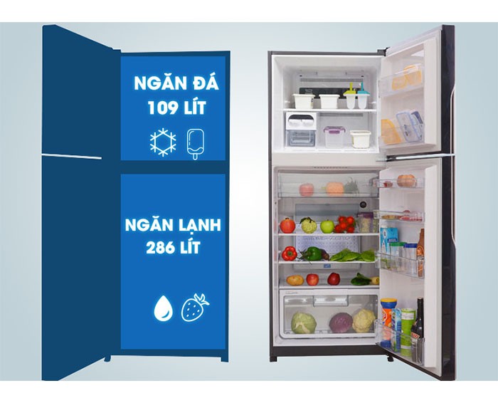 Image Tủ lạnh Hitachi Inverter 395 lít R-VG470PGV3 GBK 1