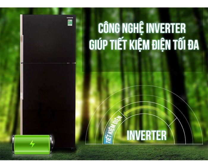 Image Tủ lạnh Hitachi Inverter 395 lít R-VG470PGV3 GBK 4