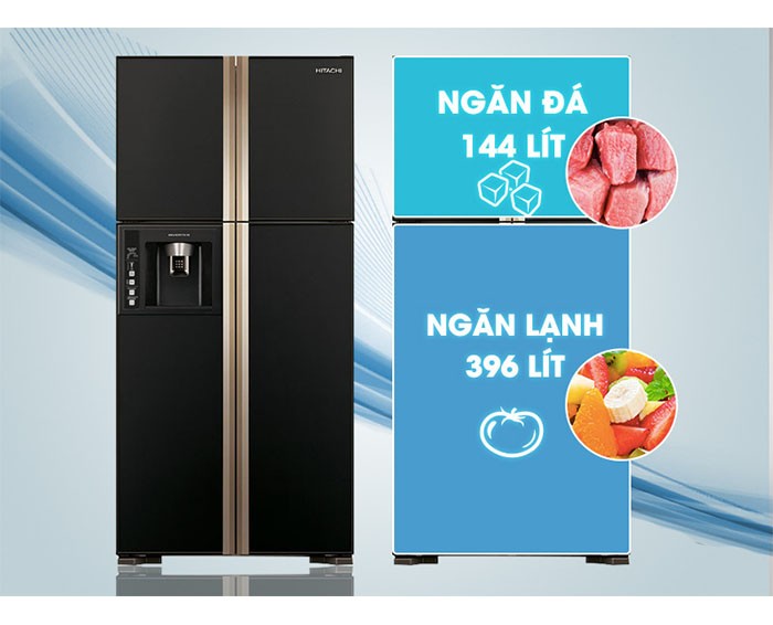 Image Tủ lạnh Hitachi Inverter 540 lít R-W660FPGV3X 1