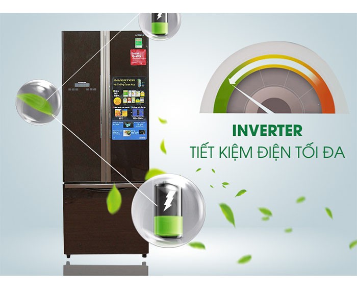 Image Tủ lạnh Hitachi Inverter 382 lít R-WB475PGV2 GBK 2