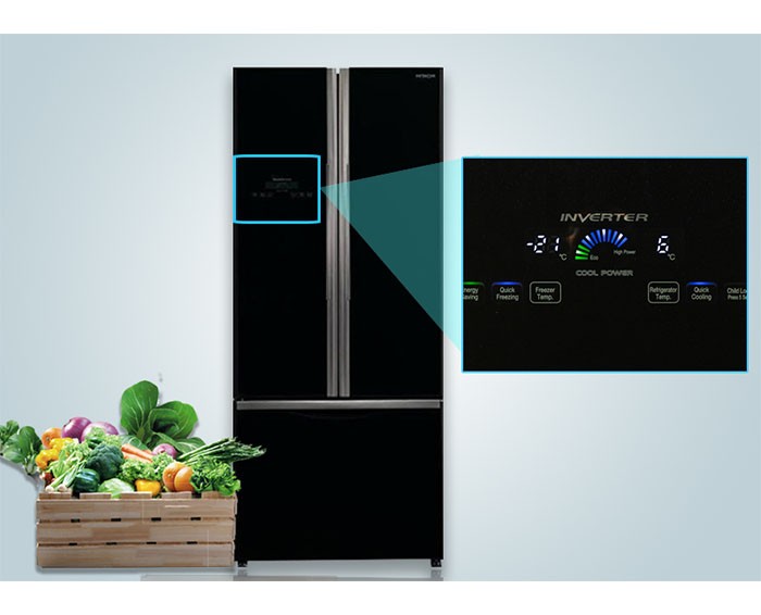 Image Tủ lạnh Hitachi Inverter 429 lít R-WB545PGV2 GBK 1