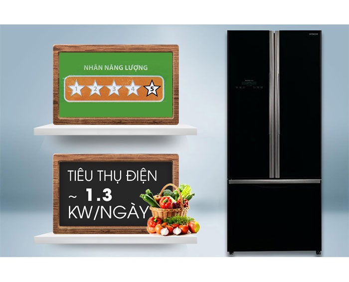Image Tủ lạnh Hitachi Inverter 429 lít R-WB545PGV2 GBK 3