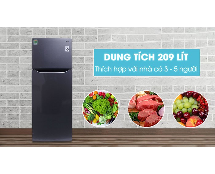 Image Tủ lạnh LG Inverter 209 lít GN-L225S 3