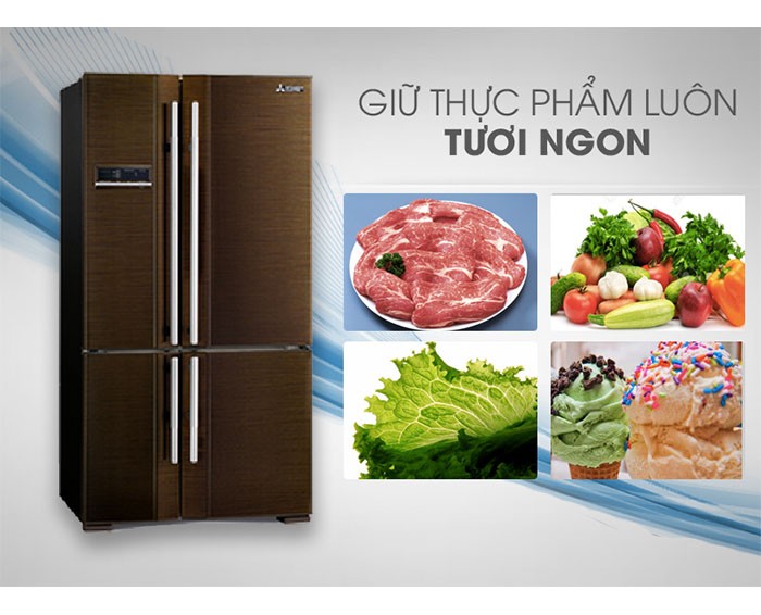 Image Tủ lạnh Mitsubishi Electric Inverter 580 lít MR-L72EH-BRW 2