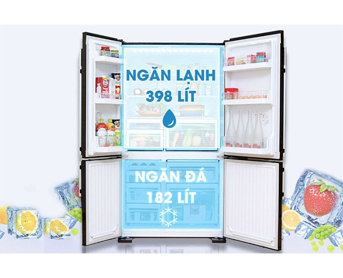 Image Tủ lạnh Mitsubishi Electric Inverter 580 lít MR-L72EH-BRW 3