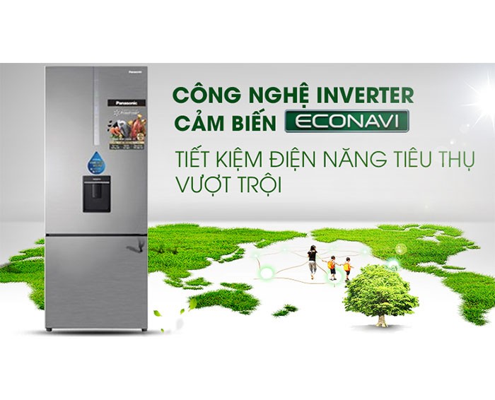 Image Tủ lạnh Panasonic Inverter 410 lít NR-BX460WSVN 3