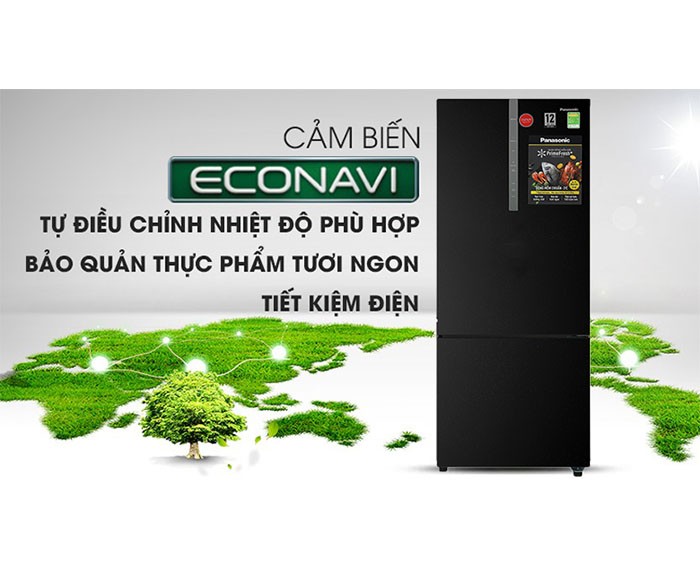 Image Tủ lạnh Panasonic Inverter 368 Lít NR-BX410QKVN 3