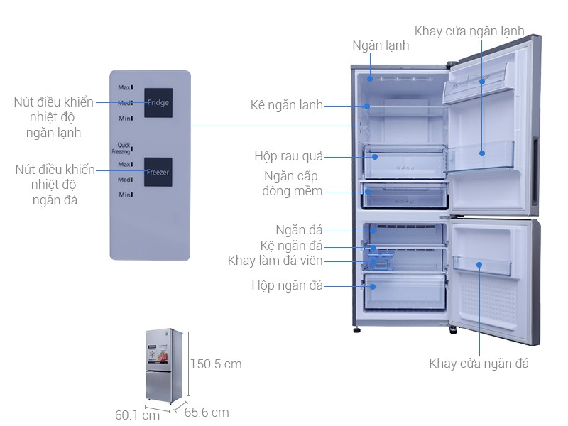Image Tủ lạnh Panasonic 255 lít NR-BV289QSVN 1