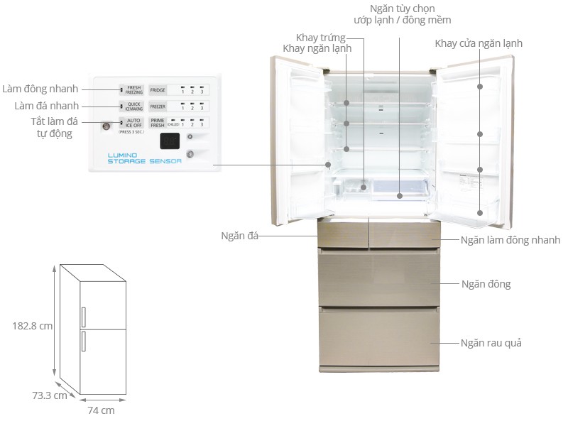 Image Tủ lạnh Panasonic 588 lít NR-F610GT-N2 2