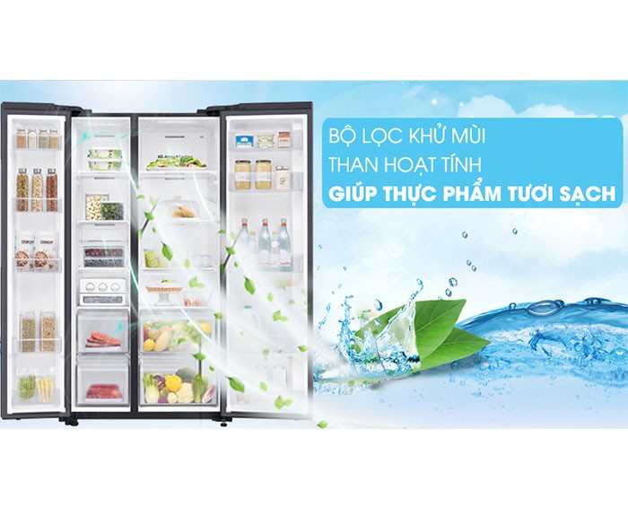 Image Tủ lạnh Samsung Inverter 647 lít RS62R5001B4/SV 3