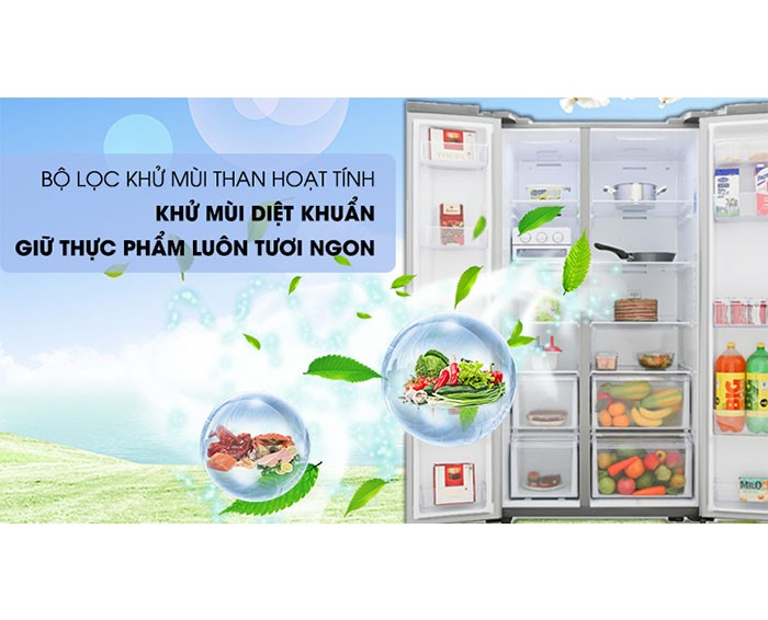 Image Tủ lạnh Samsung Inverter 647 lít RS62R5001M9/SV 1