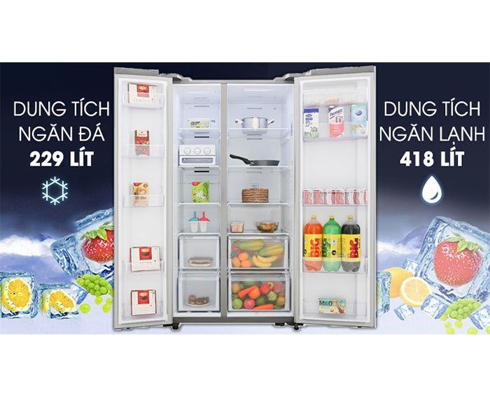 Image Tủ lạnh Samsung Inverter 647 lít RS62R5001M9/SV 3
