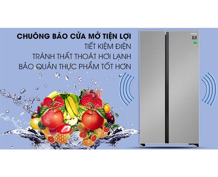 Image Tủ lạnh Samsung Inverter 647 lít RS62R5001M9/SV 5