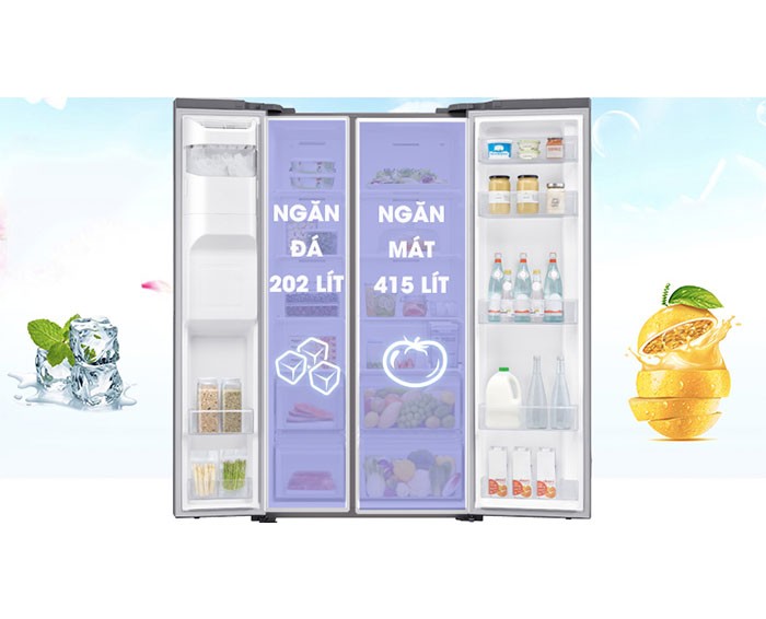 Image Tủ lạnh Samsung Inverter 617 lít RS64R5101SL/SV 5