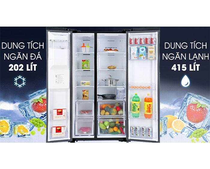 Image Tủ lạnh Samsung Inverter 617 lít RS64R5301B4/SV 3